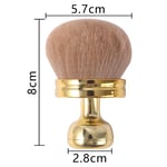 Gold color / 1 Piece Unisex Makeup Brush Picture8